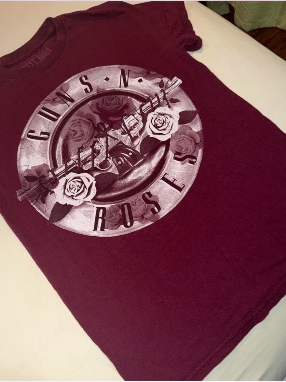 Guns N' Roses Burgundy Graphic Short-Sleeve Tee